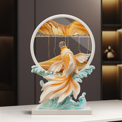 Creative Flowing Sand Art Decoration with a High-End Feel for Living Room Tv Cabinets and Wine Cabinets, a Housewarming Gift