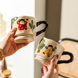 Especially Beautiful Mugs, Household Drinking Cups, Office Ceramic Coffee Cups, Cute and Exquisite Couple Water Cups