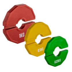 Open-Ended Weight Plates, Convenient Barbell Plates, Rubber Weight Plates, Olympic Barbell Dumbbell Weight Adjustment Plates, Incrementally Increasing Open-Ended Small Plates