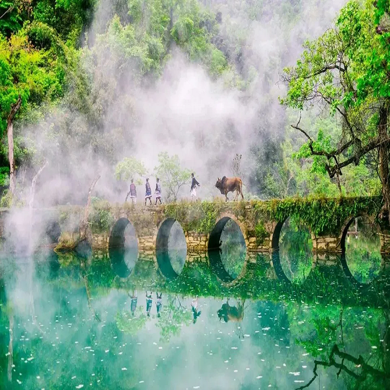 8人团贵州旅游贵阳小七孔+加榜梯田肇兴侗寨西江苗寨6天5晚跟团游