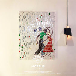 Southern French Mosaic Rumba Dance Living Room Decorative Painting Nordic Artistic Abstract Figure Niche Entryway Bedroom Wall Art