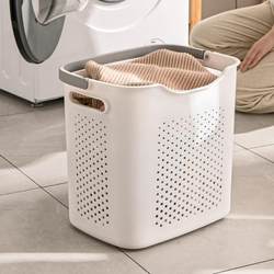 Japanese-Style Premium Laundry Basket, Popular Model for Home Use, Laundry Basket for Bathroom and Shower, Storage Basket for Dirty Clothes
