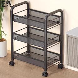 German Ea Bathroom Trolley Storage Rack Bathroom Floor-Standing Multi-Layer Storage Rack Layered Storage Cabinet