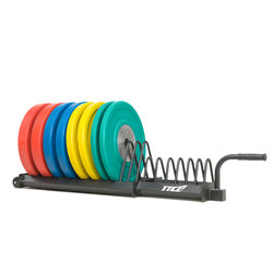 New Barbell Plate Rack, Movable Barbell Cart, Large and Small Hole Plate Storage Rack
