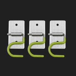 304 stainless steel mop rack clip hook strong sticky hook bathroom punch-free toilet wall mop wall hanging