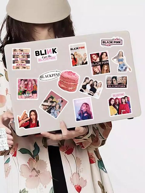 50 pieces of BLACK PINK Korean girl group star peripheral self-adhesive ...