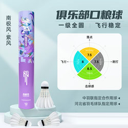 Antarctic Wind Purple Duck Feather Badminton Shuttlecock Stable and Accurate Flight for Competition and Training Durable Official Flagship Store Genuine Product