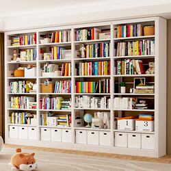 Steel Library Bookshelf Integrated Wall-Mounted Floor-To-Ceiling Storage Rack Living Room Multi-Layer Home Children's Book Library Iron Bookcase