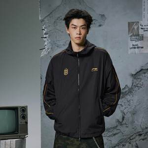 
Li Ning authentic sports fashion series men and women same style water-splash-proof windproof loose sports windbreaker AFDVH29