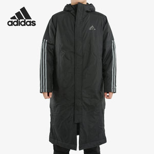 Adidas/Adidas genuine men's hooded wind and warmth sports long cotton cloth EH3967
