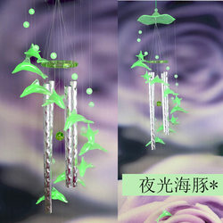 Zakka Entrepreneurial Luminous Acrylic Wind Chimes for Couples, New Crystal Plastic Wind Chimes, Home Door and Window Hanging Decorations