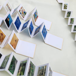 Accordion Foldable DIY Small Photo Album Blank Notebook Kraft Paper Growth Memory Book Birthday Gift LAOSHU Picture Book