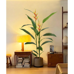 Simulated Green Plant Bird of Paradise Indoor Living Room Decoration Auspicious Bird Floor-Standing Potted Plant High-End Light Luxury Artificial Plant Tree