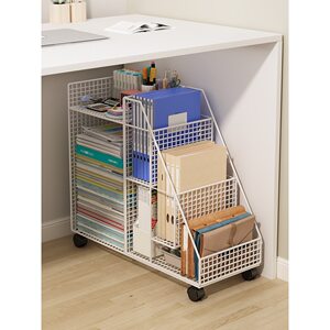 
Office storage cabinet under the desk is floor-standing multi-layer storage rack 4 folders Archives and information classification work station god