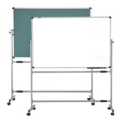 Double-Sided Whiteboard with Magnetic Movable Stand, Whiteboard for Office Meetings, Writing Board for Teaching and Training, Blackboard with Clear Writing