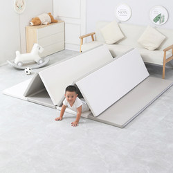 Baby Crawling Mat, Foldable and Thickened to 4cm, Children's Pu Mat, Non-Toxic, Odorless, Formaldehyde-Free, Baby Floor Mat for Living Room