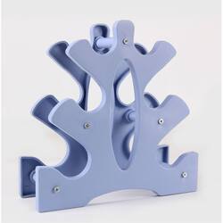 Dumbbell Rack, Simple Home Fitness Equipment Storage Rack, Small Dumbbell Combination for Men and Women, Plastic Three-Layer Tower-Shaped Stand