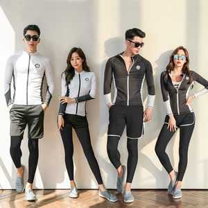 
Couple diving suit split long sleeve swimsuit long trousers sun protection slimming snorkeling suit jellyfish surfing swimming suit