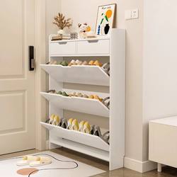 Ultra-Thin Tipping Shoe Cabinet for Home Entrance, Simple Modern Shoe Rack, Foyer Cabinet, Multi-Functional, Space-Saving, Small Apartment Assembly