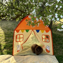 Miffy Rabbit Children's Tent Indoor Playhouse Baby Cartoon Small House Outdoor Picnic Folding Inflatable Tent