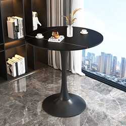 Nordic negotiation reception table modern simple rock table coffee table home balcony leisure round table