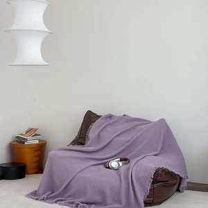 
Class A cotton four-layer yarn tassel throw blanket - sofa blanket, home blanket, soft furnishing home matching foreign trade blanket