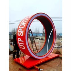 Large Unpowered Pedal-Powered Light-Emitting Outdoor Amusement Equipment, New Type of Real-Life Hamster Treadmill