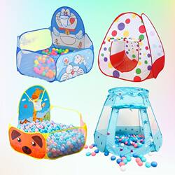 Children's Ocean Ball Pool Fence Tent for Boys and Girls, Foldable Indoor and Outdoor Ball Pool with Basketball Hoop