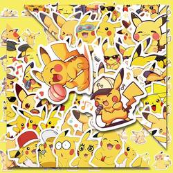 140 Pikachu Stickers Cartoon Journal DIY Decoration Phone Case Laptop Desktop Waterproof Stickers