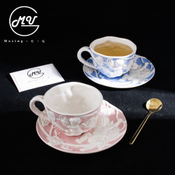 Meixin Youju High-End Coffee Cup Set European-Style Small Luxury Ceramic Cup Creative Afternoon Tea Set Tea Cup Gift Box