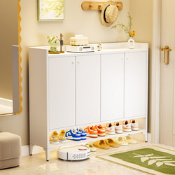 Steel Shoe Cabinet for Home Use, Integrated Wall-Mounted Entryway Storage Cabinet, Multi-Layer Shoe Rack, Iron Cabinet, New Model