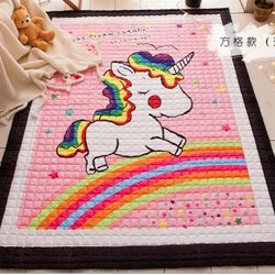 Small cotton baby crawling mat floor mat children's crawling mat non-slip foldable home living room bedroom tent machine washable