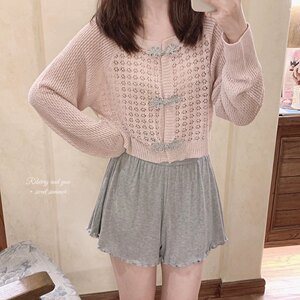 
*Treatment, good drape, lace, ballet, comfortable bottoming shorts, maternity shorts, home pajamas