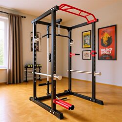Frame-Style Squat Rack, Gantry Rack with Barbell Rack, Multifunctional Home Fitness Equipment, Bench Press Rack, Training Equipment