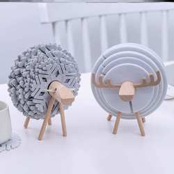 Car Mat Multi-functional Storage Car Anti-slip Mat Sheep Tableware Insulation Mat Anti-scalding Table DecorationX