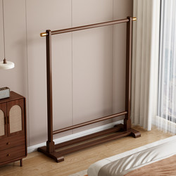 Floor-Standing Clothes Rack for Bedroom, Bedside Coat Rack, Simple Living Room Single-Rod Clothes Hanger, Clothes Drying Rack, Storage Rack