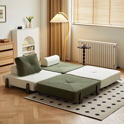 Lazy Sofa, Simple and Foldable, Can Be Used for Lying down and Sleeping, Sofa Bed, Tatami Fabric, Removable and Washable, Japanese-Style Multifunctional Sofa