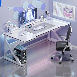 Computer Desk, Modern Simple Gaming Desk, Home Gaming Desk, Simple Study Desk, Student Study Desk, Office Desk and Chair Set