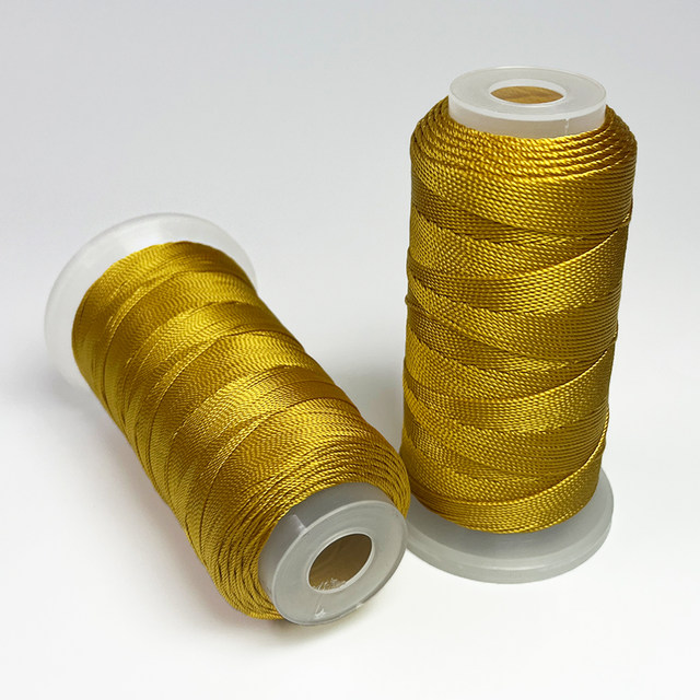 Golden M2887 strand bright golden yellow hand-woven rope hand-knitted rope text toy rope diy bracelet necklace