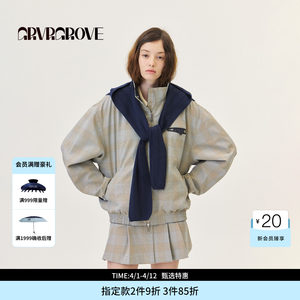 
GROVE official flagship store 2026PS spring new woolen shawl casual waistcoat sweater GP26MFC60