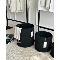 High-End Minimalist Household Dirty Laundry Basket, Miscellaneous Storage Basket, Cotton Rope Woven Basket, Cosmetics, Toys, Snacks Storage Organizer