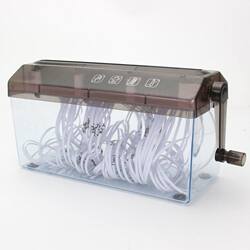 Manual shredder strip-shaped mini shredder a4a6 public shredder small shredder hand-cranked household