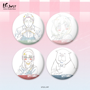 
I.G WIT spy play house original line drawing tinplate badge Rigu peripheral genuine authorized spot