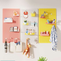 No punching household hole board wall dormitory kitchen bathroom wall rack shelf wall hanging storage rack partition