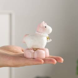 Jingdezhen Hot-Selling Ceramic Crystal Glaze Little Horse Spinning Ornament, a Cute and Creative Gift for the Year of the Horse
