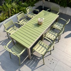 Outdoor Patio Table, Trendy Outdoor Milk Tea Shop Leisure Sun Protection Dining Table, Open-Air Coffee Shop Waterproof Table and Chair Set