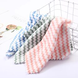 Striped Dishwashing Cloth, Household Absorbent Cloth, Kitchen Table Cleaning Cloth, Cleaning Cloth, Hand Wiping Cloth