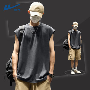 
Pull-back vest men's sports running simple sleeveless men's top waistcoat 2026 new summer pure cotton t-shirt men C