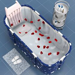 Bath Tub for Adults, Household Sitting Bath Tub, Full-Body Bath Tub, Bathtub, Adult Essential Item