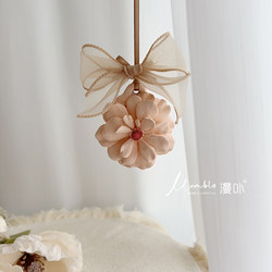 Romantic Flower Car Air Freshener Hanging Ornament Rearview Mirror Decoration Car Interior Decoration Women's Car Perfume Gift